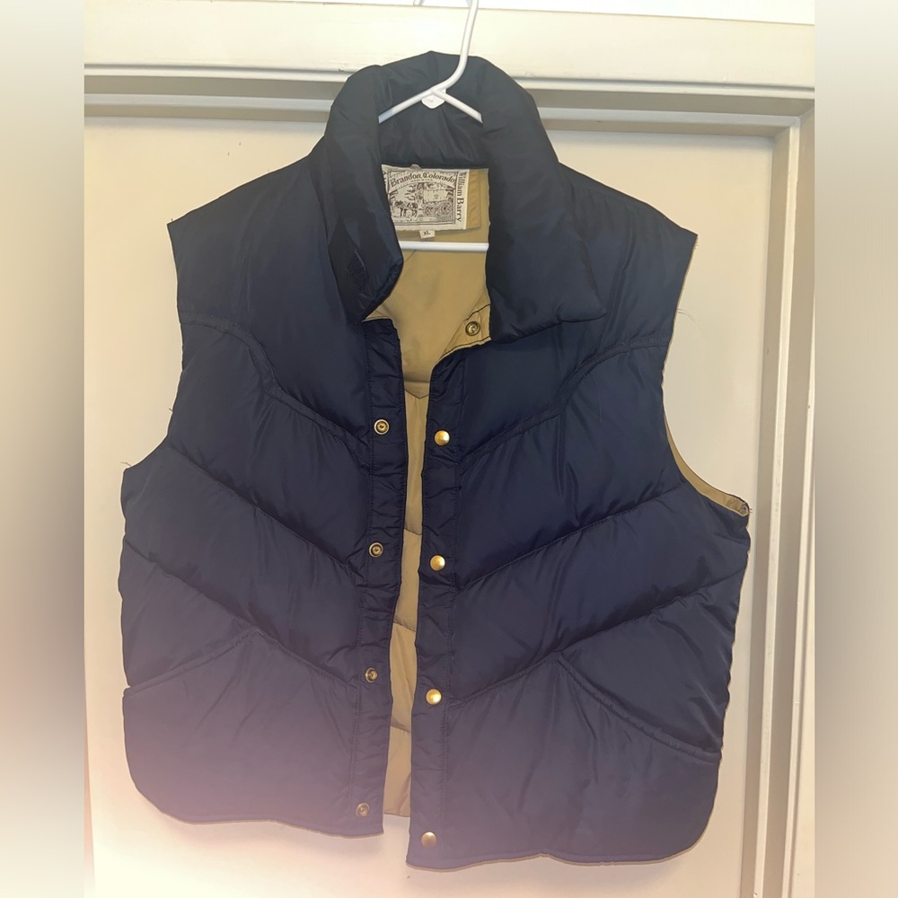 Vintage William Barry Brandon, Colorado Western puffer vest